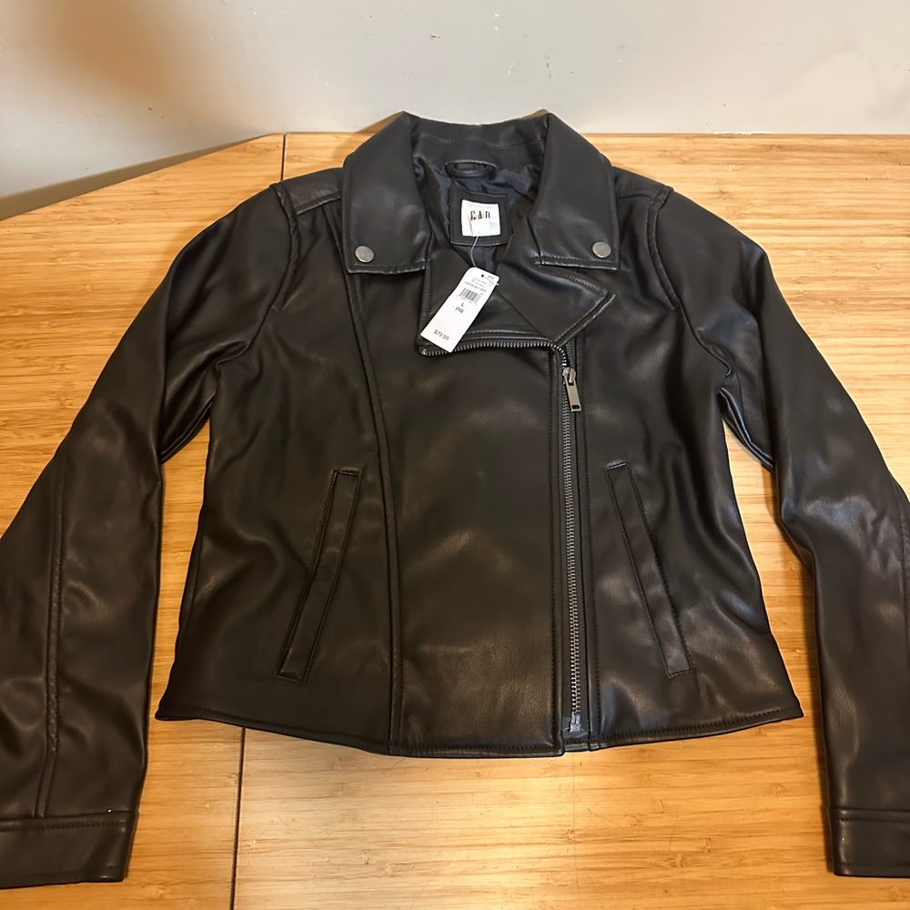 Girls Brand New Faux Leather Motorcycle Jacket